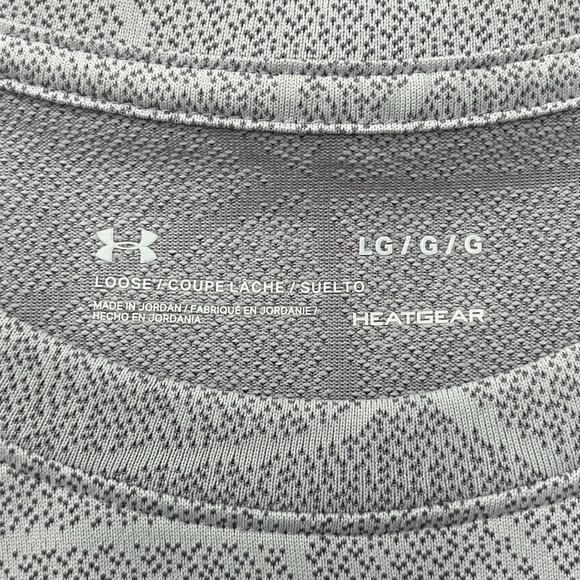 Under Armour Purple Short Sleeve Geometric Pattern Lightweight Shirt Large - Picture 4 of 8